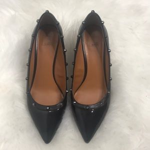 14th & Union patent studded kitten heels